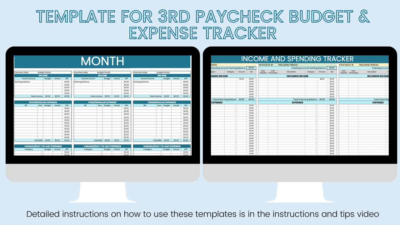 APB Biweekly Budget & Expense Tracker