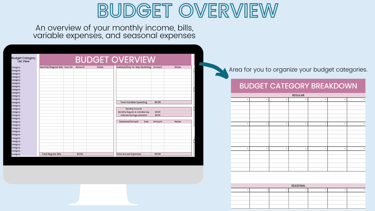 APB Biweekly Budget & Expense Tracker