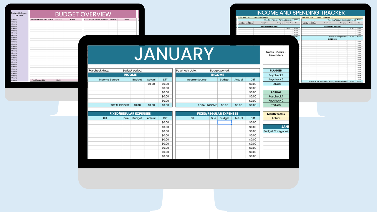 APB Biweekly Budget & Expense Tracker