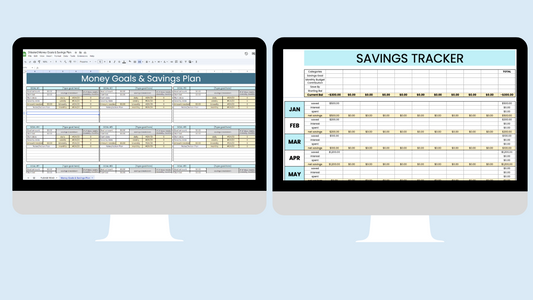 Money Goals & Savings Plan with Savings Tracker