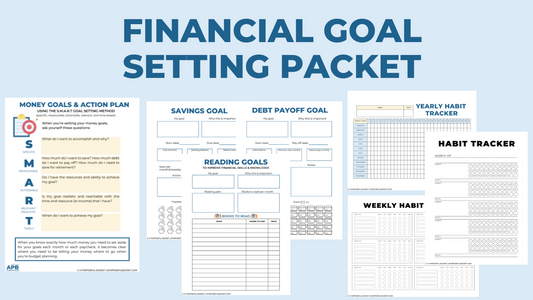 (Printable) Financial Goal Setting Packet